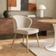 Silla Mónaco Taupe Base Natural