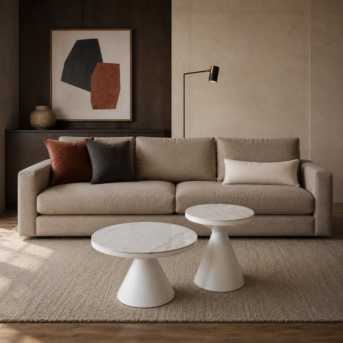 Set Minolta Neolith Calacatta Brillante Base Blanca