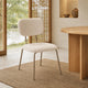 Silla Denver Chenille Beige Base Capuccino