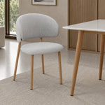 Silla Pragal Gris Claro Base Madera