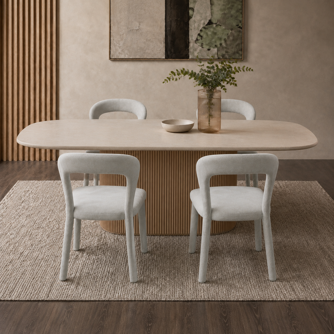Silla Kaela Gris Claro, chenille, gris, vista en ambiente, imagen 2 – Zagliari