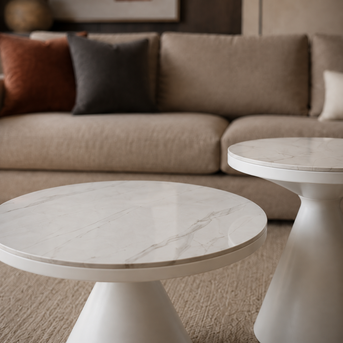 Set Minolta Neolith Calacatta Brillante Base Blanca