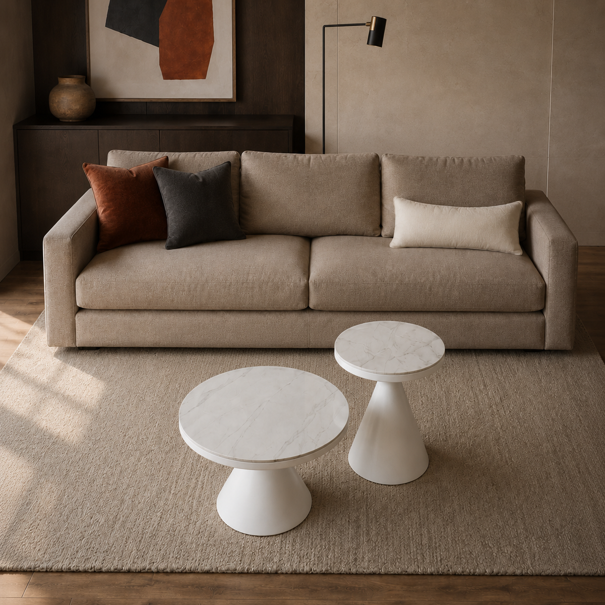 Set Minolta Neolith Calacatta Brillante Base Blanca