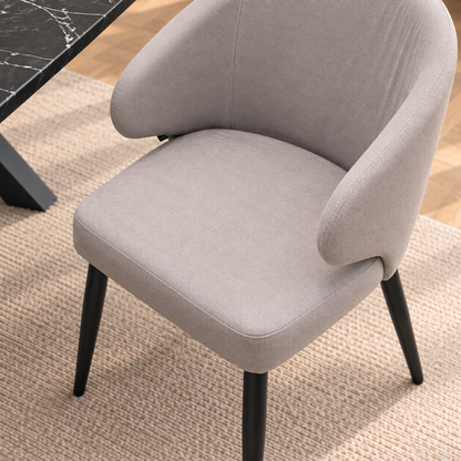 Silla Vita Gris Oscuro Base Negra