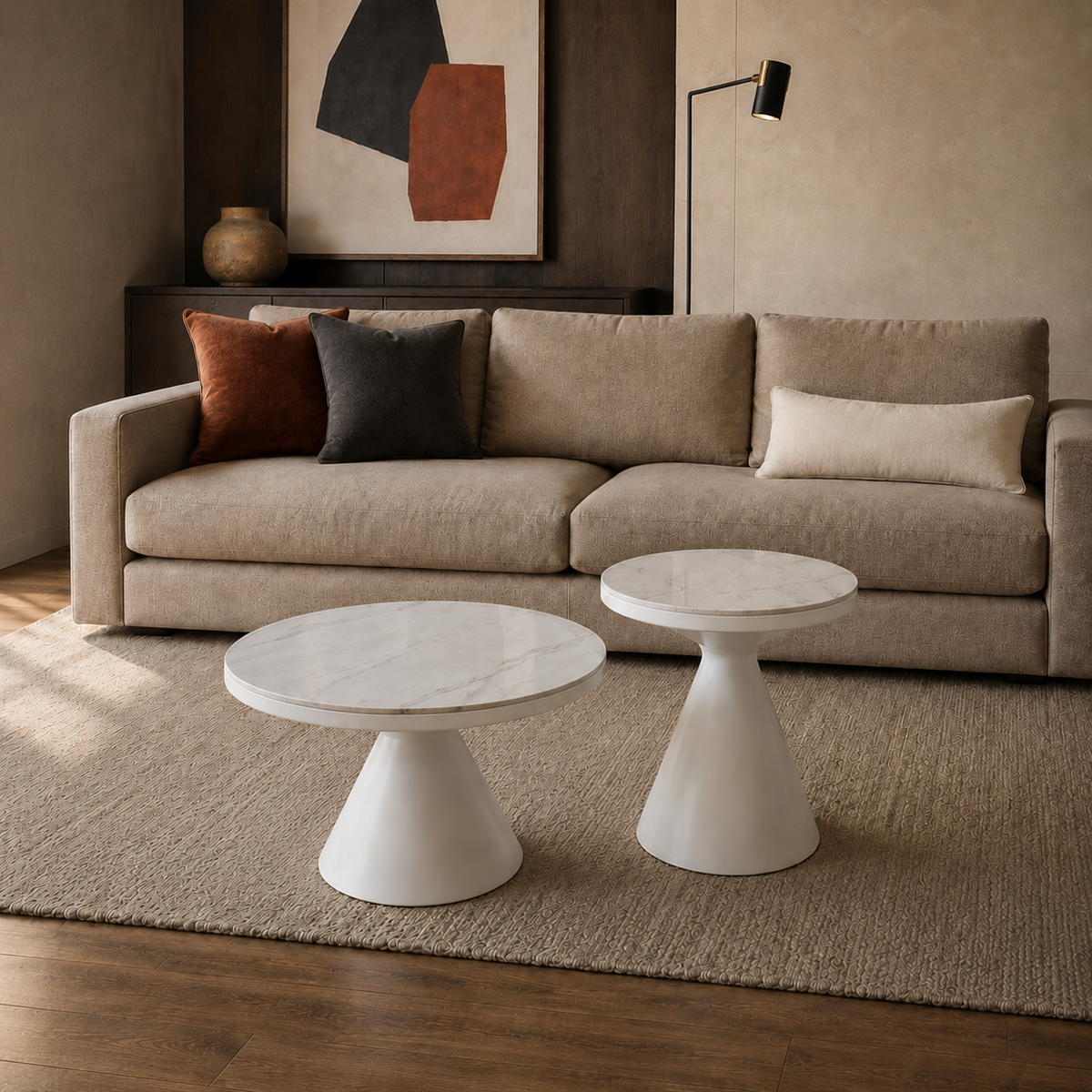 Set Minolta Neolith Calacatta Brillante Base Blanca