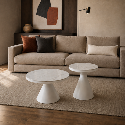 Set Minolta Neolith Calacatta Brillante Base Blanca