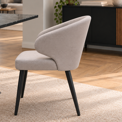 Silla Vita Gris Oscuro Base Negra