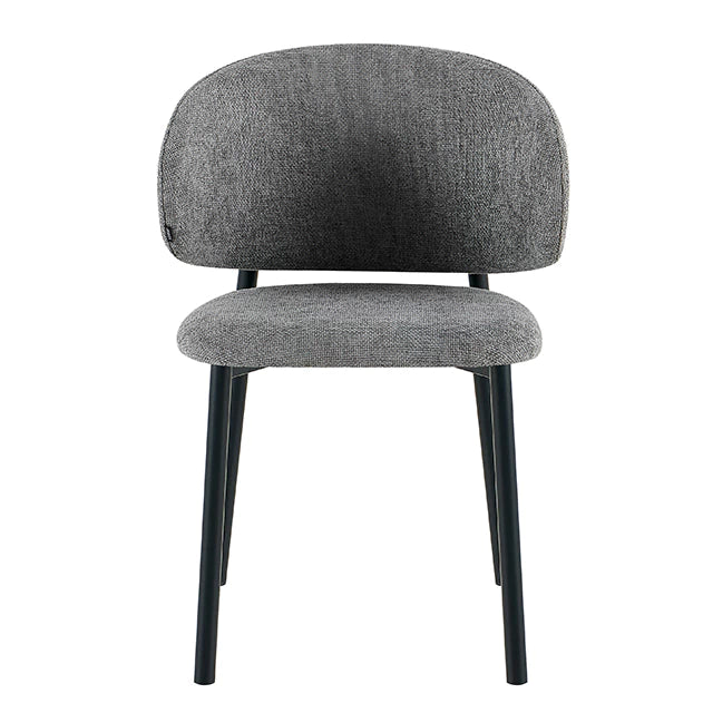Silla Pragal Gris Oscuro Base Negra