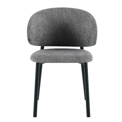 Silla Pragal Gris Oscuro Base Negra