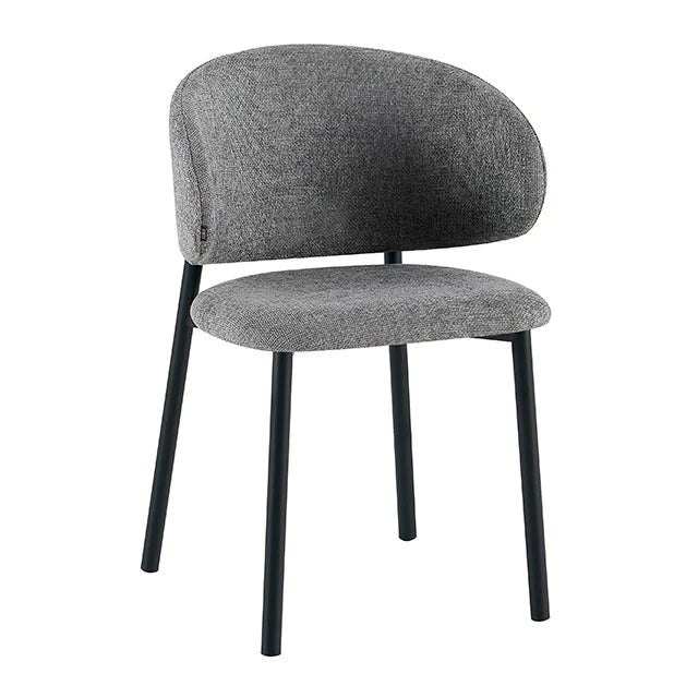 Silla Pragal Gris Oscuro Base Negra