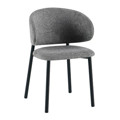 Silla Pragal Gris Oscuro Base Negra