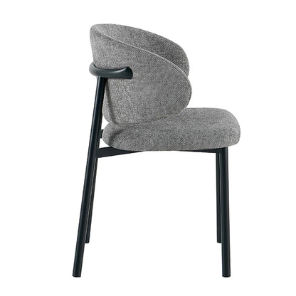 Silla Pragal Gris Oscuro Base Negra