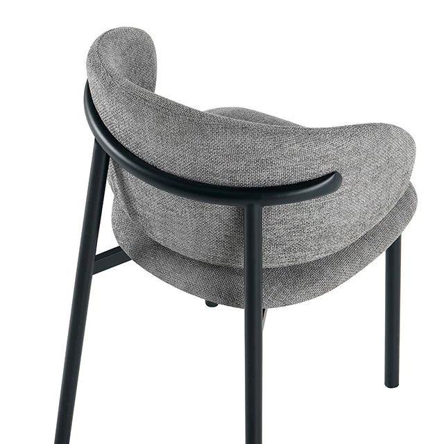 Silla Pragal Gris Oscuro Base Negra