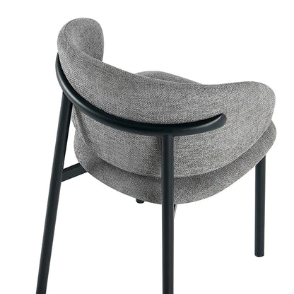 Silla Pragal Gris Oscuro Base Negra
