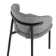 Silla Pragal Gris Oscuro Base Negra