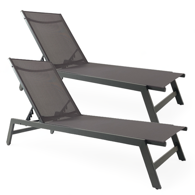 Reposera Delta 2unid. Dark Grey