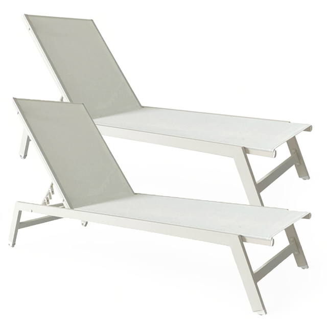 Reposera Delta White 2 unid.