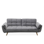 Sofa Bed Violetta Pana USB Light Grey