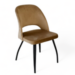 Silla Kendra Pana Taupe Base Negra