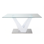 Mesa Ámbar Base Blanca