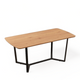 Mesa Luke Tapa Natural Base Negra