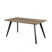 Mesa Britney Tapa Natural Base Negra