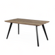 Mesa Britney Tapa Natural Base Negra