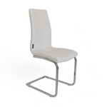 Silla Vezia Ecocuero Blanca