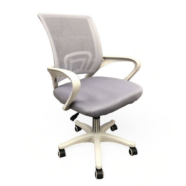 Silla Oficina Modena White + Grey