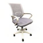 Silla Oficina Modena White + Grey