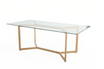 Mesa Fiore Vidrio Base Natural