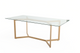 Mesa Fiore Vidrio Base Natural
