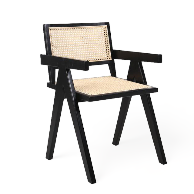 Silla Tavira Negra con Apoyabrazos