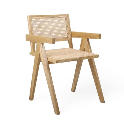 Silla Tavira Natural con Apoyabrazos