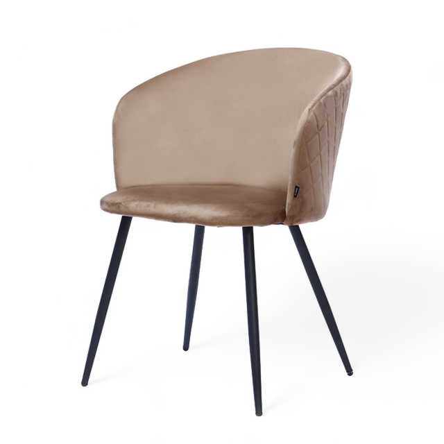 Silla Jade Pana Taupe Base Negra