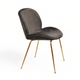 Silla Kyris Gris Oscuro Base Dorada