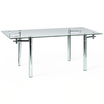 Mesa Extensible Vidrio y Cromo