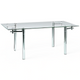 Mesa Extensible Vidrio y Cromo
