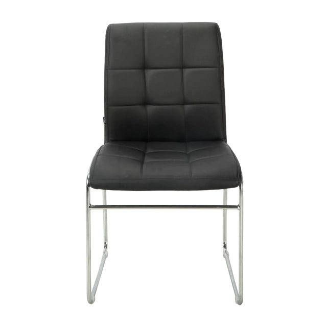 Silla Noa Negra Base Cromo