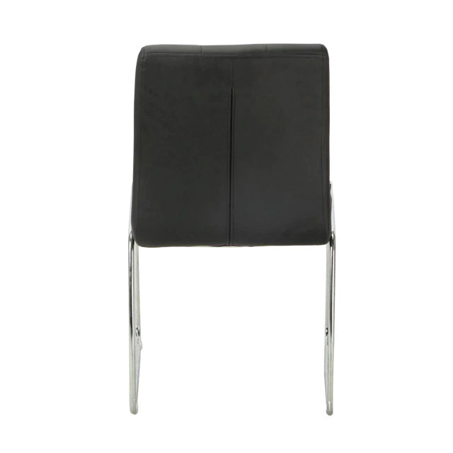 Silla Noa Negra Base Cromo