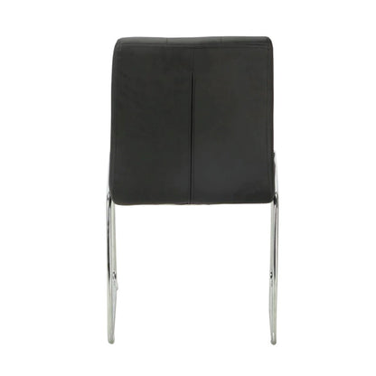 Silla Noa Negra Base Cromo