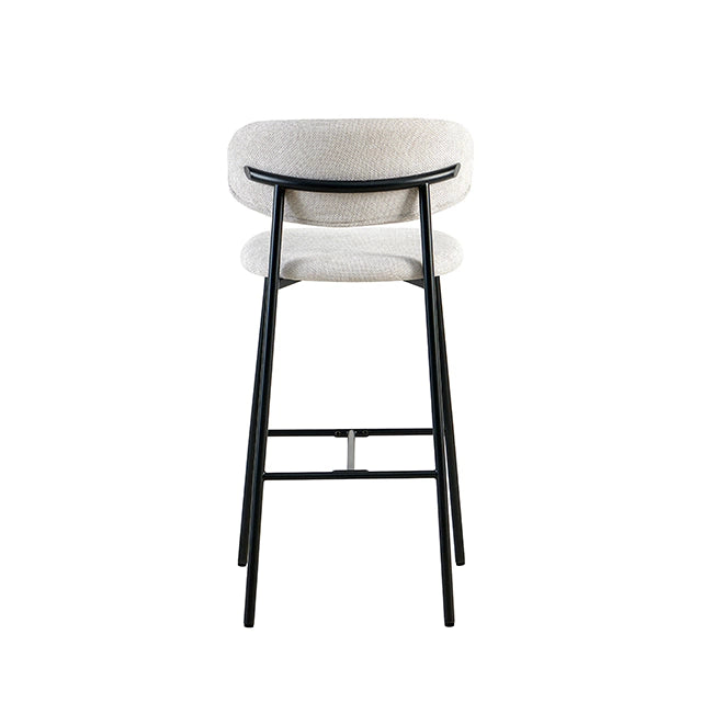 Banqueta Zuno Gris Claro Base Negra