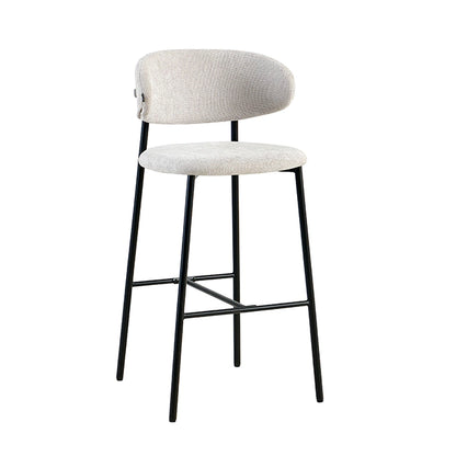 Banqueta Zuno Gris Claro Base Negra