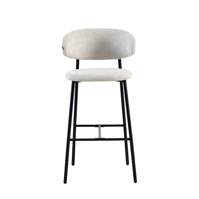 Banqueta Zuno Gris Claro Base Negra