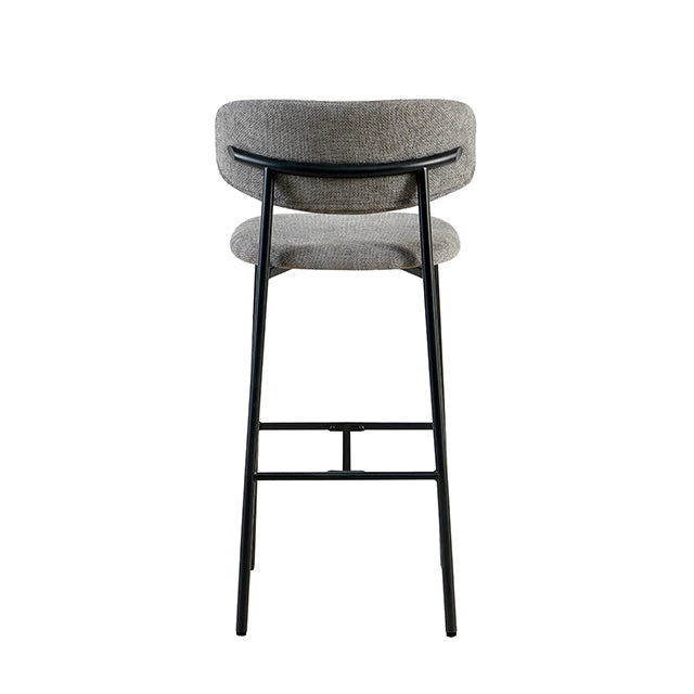Banqueta Zuno Gris Oscuro Base Negra