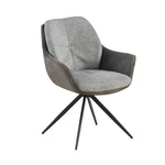 Sillón Nature Gris Oscuro Base Negra