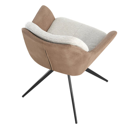 Sillón Nature Beige Base Negra