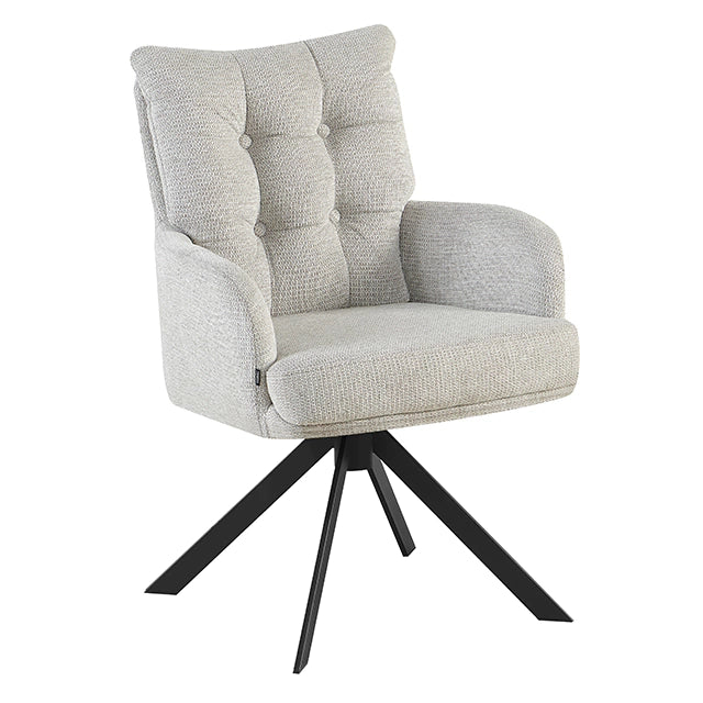 Sillón Valencia Gris Base Negra