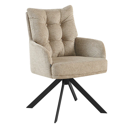 Sillón Valencia Taupe Base Negra