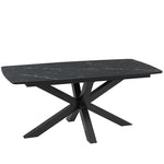 Mesa Turín Neo Black Marquina Base Negra